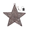 Nova Garden TWW Rattan Christmas 70cm Brown Star Decoration