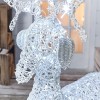 Nova Garden TWW Rattan Christmas 150cm White Reindeer Figure with 180 LEDs