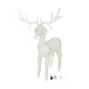 Nova Garden TWW Rattan Christmas 150cm White Reindeer Figure with 180 LEDs