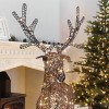 Nova Garden TWW Rattan Christmas 150cm Brown Reindeer Figure with 180 LEDs