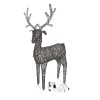 Nova Garden TWW Rattan Christmas 150cm Grey Reindeer Figure with 180 LEDs