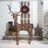 Nova Garden TWW Rattan Christmas 180cm Brown Reindeer Figure with 240 LEDs