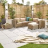 Nova Garden Furniture Chelsea Willow Rattan Corner Sofa Set with Coffee Table