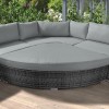 Nova Garden Furniture Hampton Grey Rattan Deluxe Corner Sofa Set with Coffee Table