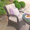 Nova Garden Furniture Olivia Brown Rattan 6 Seat Round Dining Set