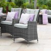 Nova Garden Furniture Sienna Grey Rattan 6 Seat Round Dining Set
