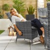 Nova Garden Furniture Ruxley Grey Rattan 8 Seat Rectangular Dining Set