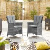 Nova Garden Furniture Sienna Grey Rattan 6 Seat Round Dining Set