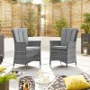 Nova Garden Furniture Sienna Grey Rattan 8 Seat Round Dining Set