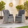 Nova Garden Furniture Thalia White Wash Rattan 6 Seat Rectangular Dining Set