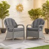 Nova Garden Furniture Leeanna White Wash Rattan 2 Seat Round Bistro Set
