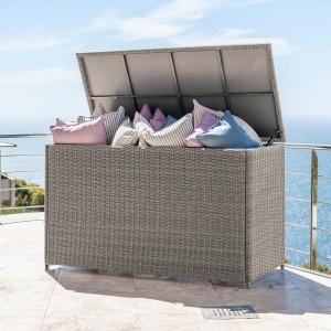Nova Garden Furniture White Wash Rattan Storage Box Nova Garden Furniture White Wash Rattan Storage Box