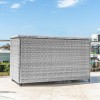 Nova Garden Furniture White Wash Rattan Storage Box