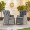 Nova Garden Furniture Thalia White Wash Rattan 6 Seat Oval Dining Set