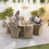 Nova Garden Furniture Thalia Willow Rattan 8 Seat Round Dining Set