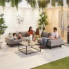 Nova Garden Furniture Tranquility Flanelle Fabric Corner Sofa Set with Coffee Table