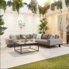 Nova Garden Furniture Tranquility Flanelle Fabric Corner Sofa Set with Coffee Table