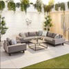 Nova Garden Furniture Tranquility Flanelle Fabric Corner Sofa Set with Coffee Table & Lounge Chair