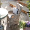 Nova Garden Furniture Oyster 4 Seat Round Dining Set