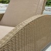 Nova Garden Furniture Madison Willow Rattan Sun Lounger Set