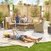 Nova Garden Furniture Thalia WillowÂ Rattan 3 Seater Sofa Set