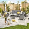 Nova Garden Furniture Thalia White Wash Rattan 3 Seater Sofa Set