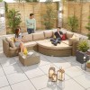 Nova Garden Furniture Hampton WillowÂ Rattan Deluxe Corner Sofa Set with Coffee Table