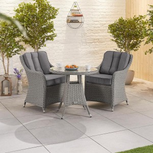 Nova Garden Furniture Camilla White Wash Rattan 2 Seat Bistro Set Nova Garden Furniture Camilla White Wash Rattan 2 Seat Bistro Set