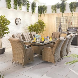 Nova Garden Furniture Carolina Willow Rattan 8 Seat Rectangular Dining Set Nova Garden Furniture Carolina Willow Rattan 8 Seat Rectangular Dining Set