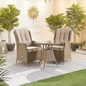 Nova Garden Furniture Carolina Willow Rattan 2 Seat Round Bistro Set Nova Garden Furniture Carolina Willow Rattan 2 Seat Round Bistro Set