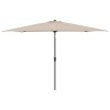 Nova Garden Furniture Ciara Willow Rattan Left Hand Corner Dining Set with Parasol Hole Table