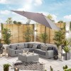 Nova Garden Furniture Galaxy Grey 3m Square LED Cantilever Parasol