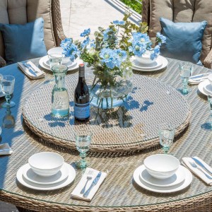 Nova Garden Furniture Heritage Rattan Willow 90cm Lazy Susan Nova Garden Furniture Heritage Rattan Willow 90cm Lazy Susan