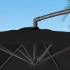 Nova Garden Furniture Barbados Black 3m Round Cantilever Parasol