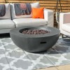 Nova Garden Furniture Brisbane Dark Grey Round Gas Fire Bowl