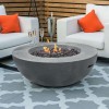 Nova Garden Furniture Brisbane Light Grey Round Gas Fire Bowl