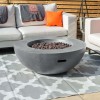 Nova Garden Furniture Brisbane Light Grey Round Gas Fire Bowl