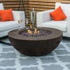 Nova Garden Furniture Brisbane Coffee Colour Round Gas Fire Bowl