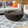 Nova Garden Furniture Brisbane Coffee Colour Round Gas Fire Bowl