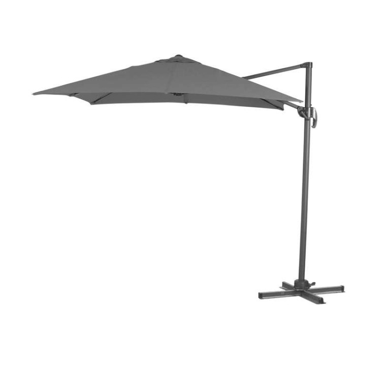 Nova Garden Furniture Apollo Grey 3m x 2m Rectangular Cantilever Parasol