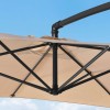 Nova Garden Furniture Barbados Beige 3m x 2m Rectangular Cantilever Parasol