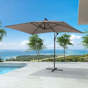 Nova Garden Furniture Barbados Taupe 3m x 2m Rectangular Cantilever Parasol Nova Garden Furniture Barbados Taupe 3m x 2m Rectangular Cantilever Parasol