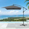 Nova Garden Furniture Barbados Grey 3m x 2m Rectangular Cantilever Parasol