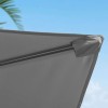 Nova Garden Furniture Barbados Grey 3m x 2m Rectangular Cantilever Parasol