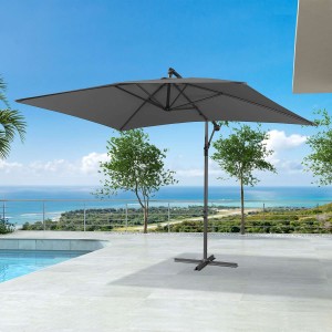 Nova Garden Furniture Barbados Grey 3m x 2m Rectangular Cantilever Parasol Nova Garden Furniture Barbados Grey 3m x 2m Rectangular Cantilever Parasol