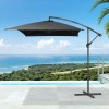 Nova Garden Furniture Barbados Black 3m x 2m Rectangular Cantilever Parasol
