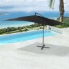 Nova Garden Furniture Barbados Black 3m x 2m Rectangular Cantilever Parasol