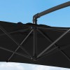 Nova Garden Furniture Barbados Black 3m x 2m Rectangular Cantilever Parasol