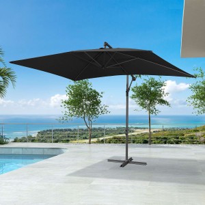 Nova Garden Furniture Barbados Black 3m x 2m Rectangular Cantilever Parasol Nova Garden Furniture Barbados Black 3m x 2m Rectangular Cantilever Parasol