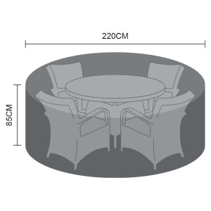 Nova Garden Furniture Black 4 Seat Round Dining Set Cover Nova Garden Furniture Black 4 Seat Round Dining Set Cover